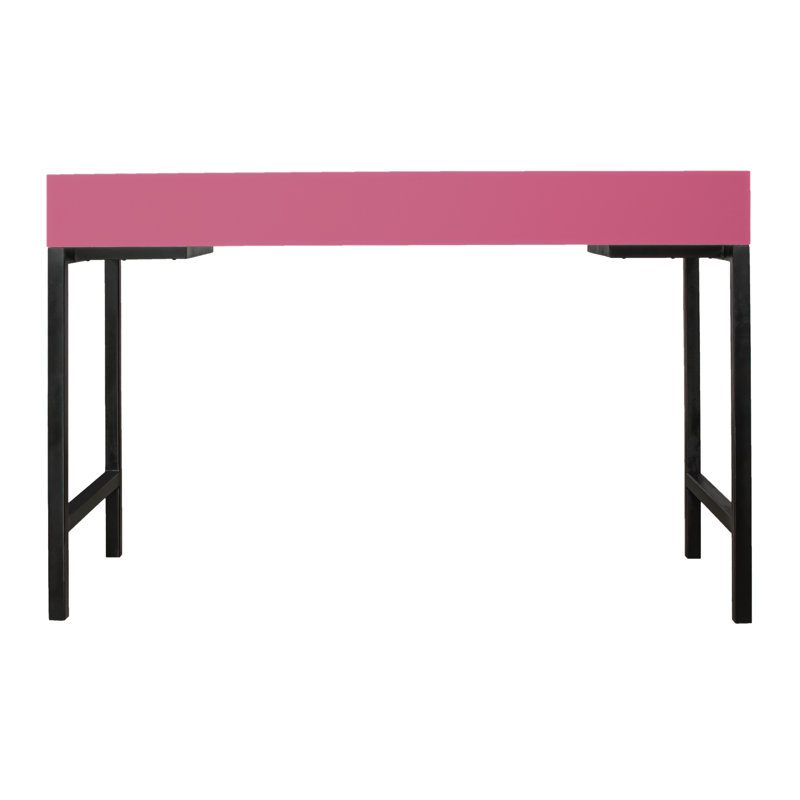Maple Writing Desk, Hot Pink