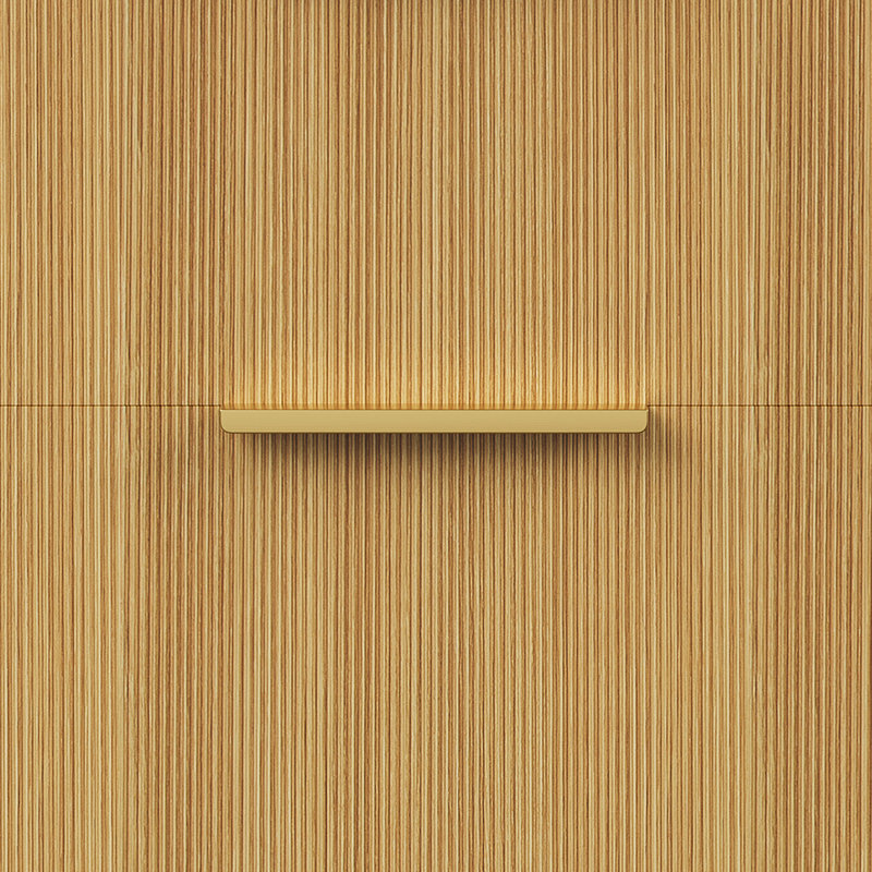 Meuble-lavabo de salle de bain avec lavabo, armoire de rangement flottante à fines rayures avec tiroirs, lavabo intégré en pierre frittée blanche Carrara, pré-assemblé