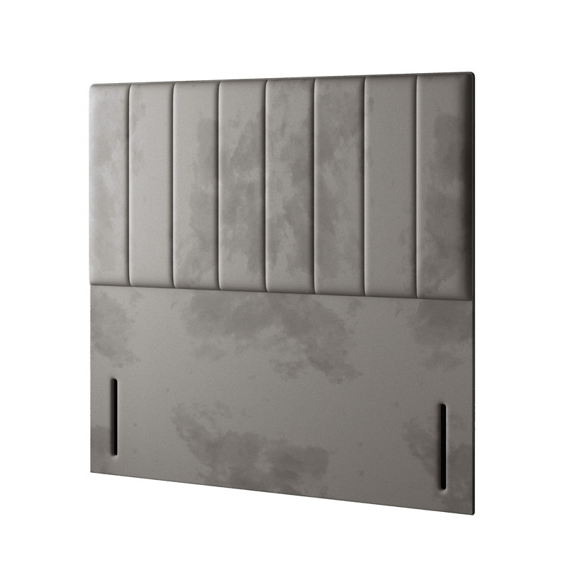 Hedley Upholstered Headboard, Small Double (4'), Light Grey