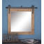 Miroir mural en bois avec tige de suspension en métal-1456579649