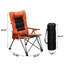 Chaise de camping inclinable réglable en 5 positions avec poche latérale et sac de transport