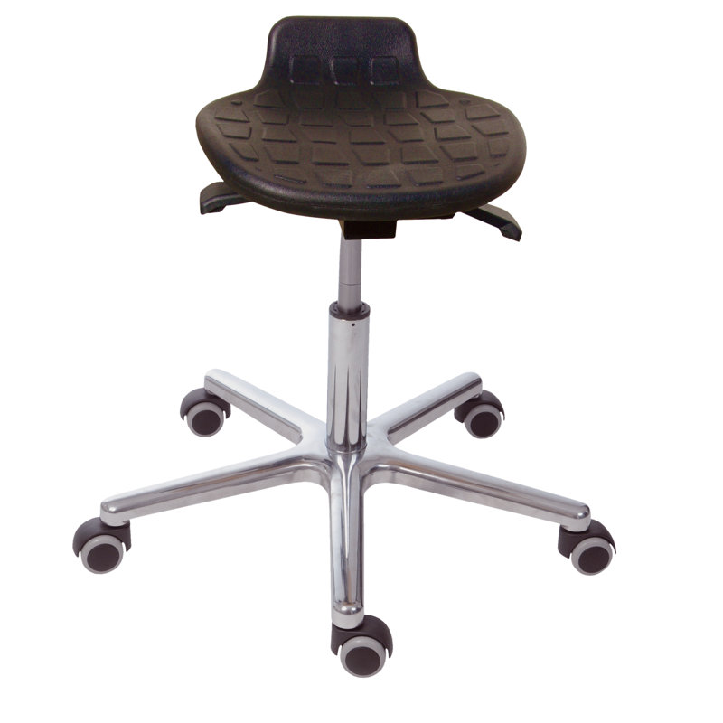Adjustable Height Ergonomic Industrial Stool Wheels
