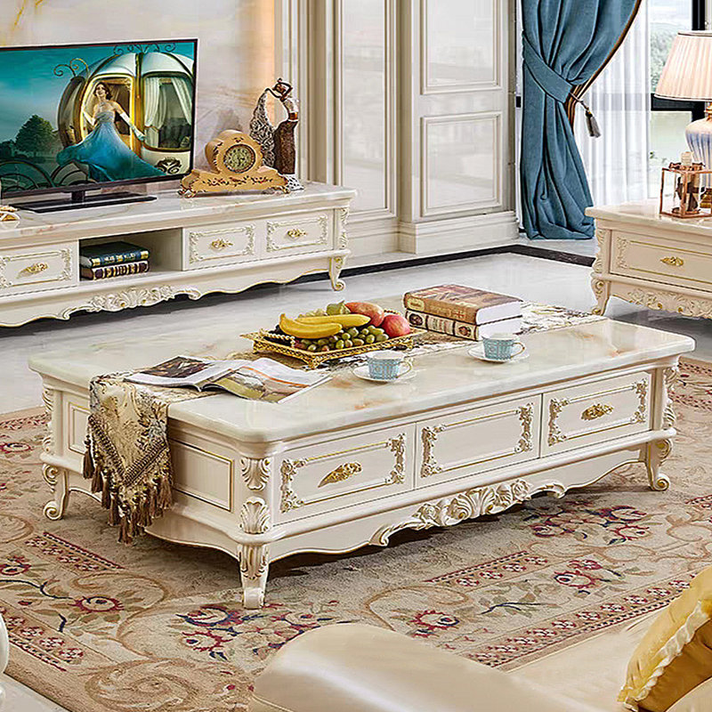 Table basse Luxury, H 18,9 po x L 47,24 po x l 25,59 po