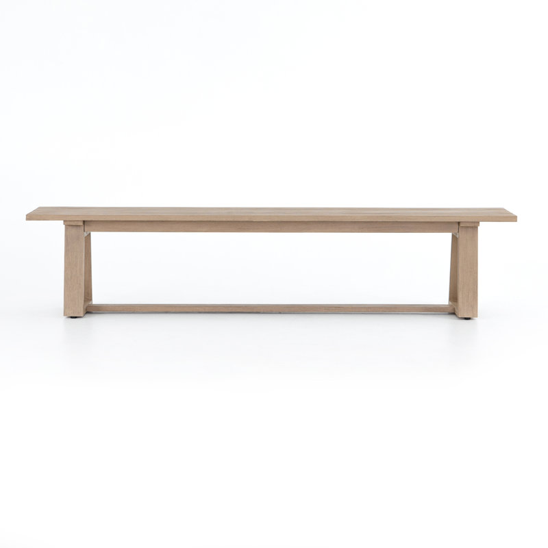 Banc de pique-nique en teck Shea, Brun