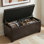 Repose-pieds rectangulaire avec rangement relevable Dover
