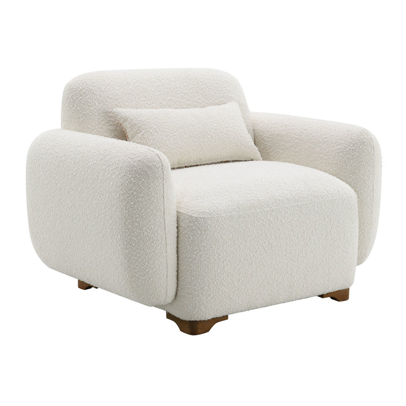 Coussin de siège beige avec tissu et coussin décoratif