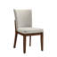 Ensemble de chaises incurvées en bois massif brun de style Mid-Century 2 pièces