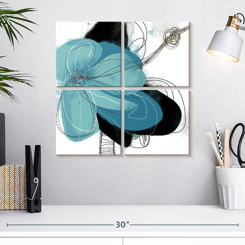 Azul Poetry I, H 18 po x l 18 po
