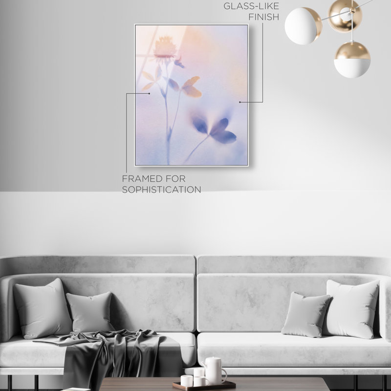 Lavender Shadows II Print by Oliver Gal, 37"H x 46"W, White Floater Frame