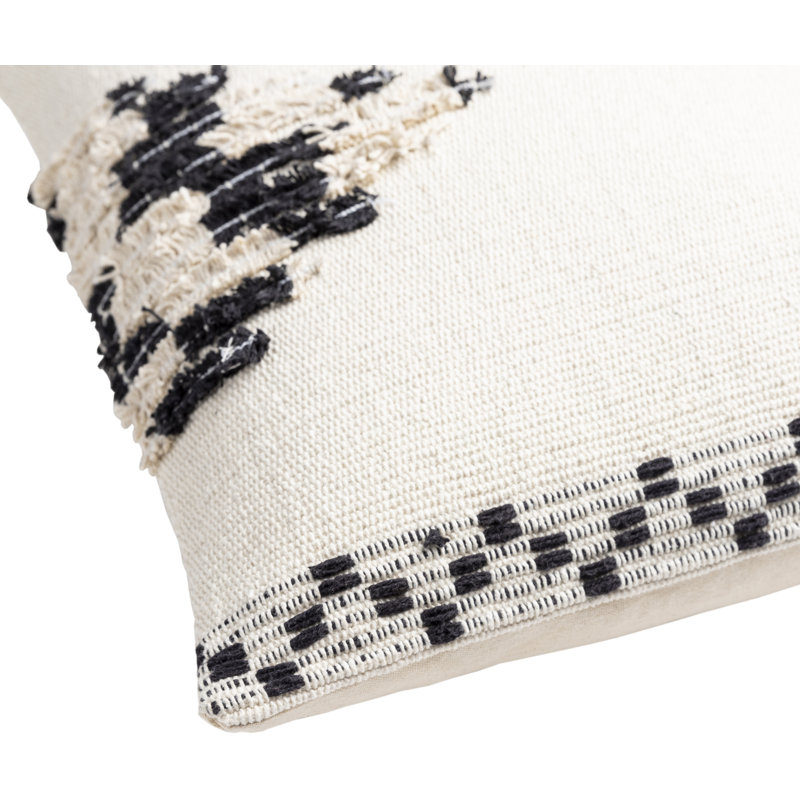 Square 100% Cotton Pillow Cover & Insert, Down Fill, 18" x 18"