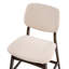 Upholstered Counter Stool with Solid Wood Frame