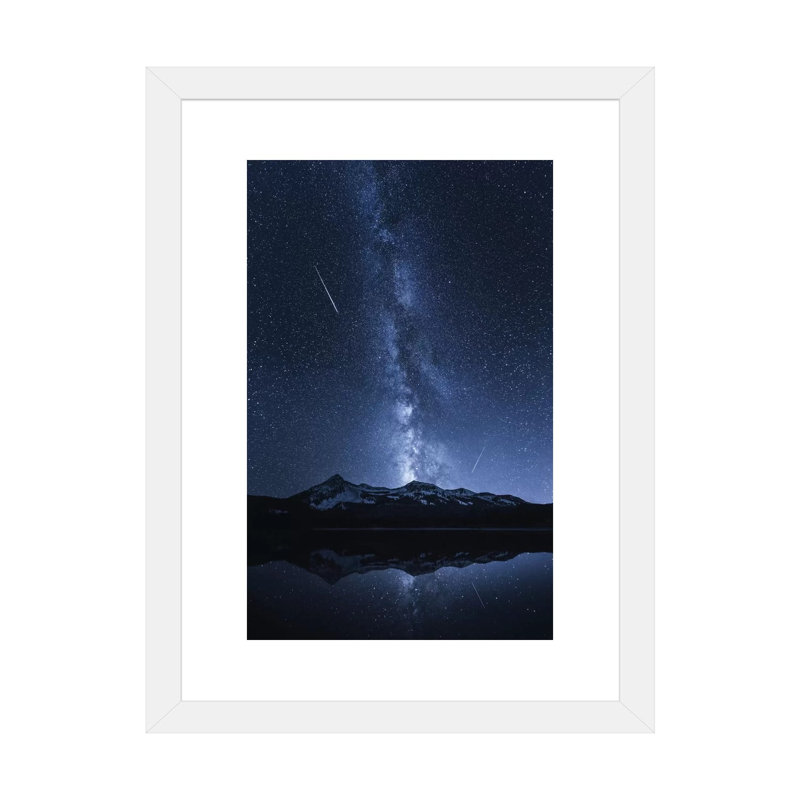 " Galaxy's Reflection " by Toby Harriman, White Paper, 32" H x 24" W x 1" D