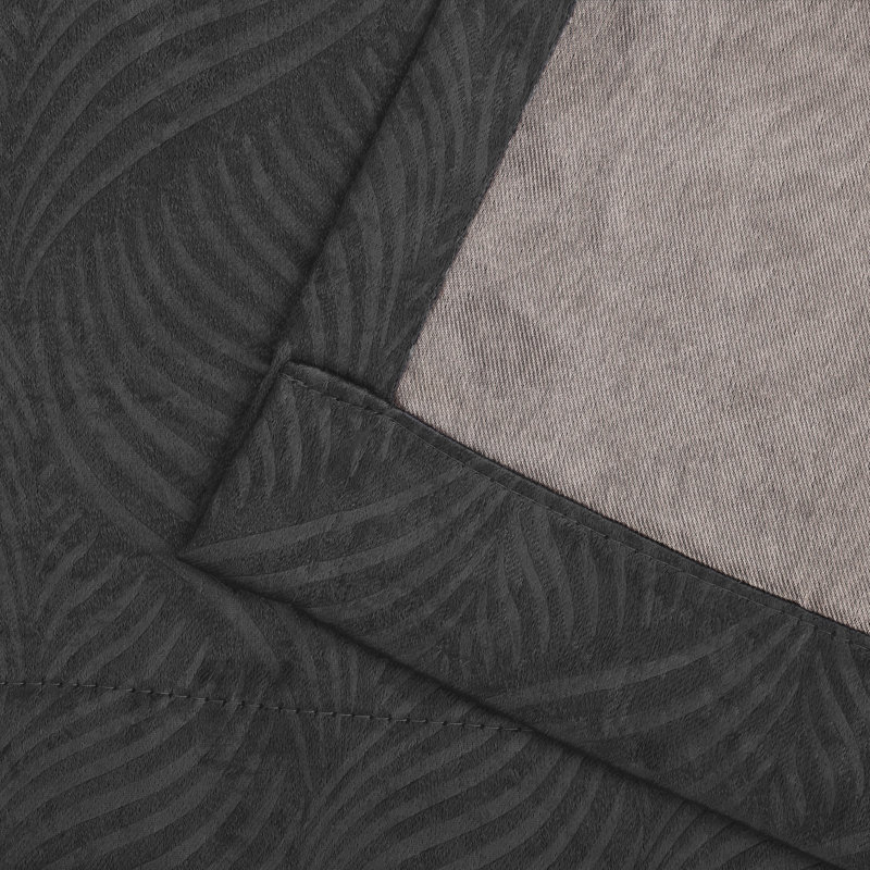 Vedder Geometric Room Darkening Thermal Curtain Panels, Gray, 52" W x 96" L