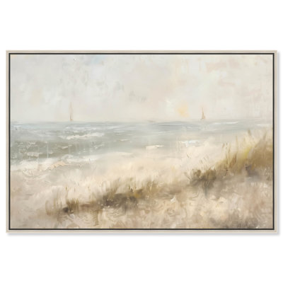 Early Morning On The Shore Beach Inspired Wall Art by Art Remedy