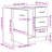 Latitude Run® Sink Cabinet  24.8"X11.8"X21.3" Chipboard-303078310