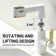 Rotatable Single Hole Bathroom Faucet With Temperature Display
