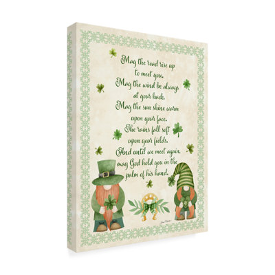 Typographie «An Irish Blessing» sur toile