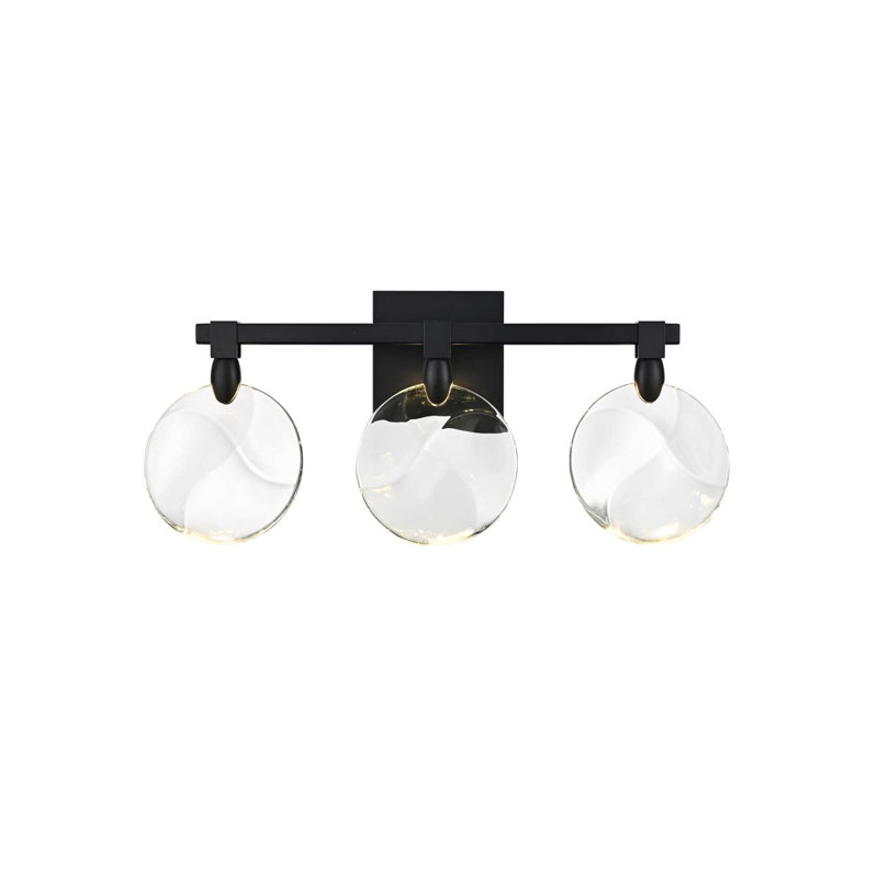 Applique murale en cristal 22 po Cambell, Black