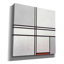 «Eolande Composition No. 1 Grey and Red», 1935 sur toile par Piet Mondrian-411236197