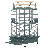 Meachum 72'' Iron Play Top Floor Bird Cage with Perch-27290733