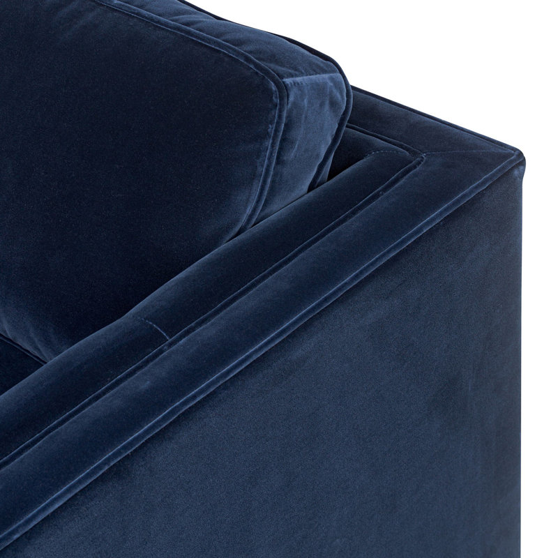 Kiera Swivel Chair-Amici Tobacco, Surrey Midnight Velvet, Weathered Sepia