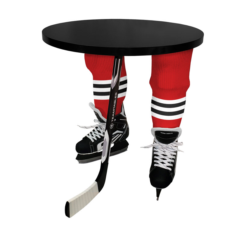 Table de bout à 3 pieds, Noir, Noir, Blackhawks de Chicago