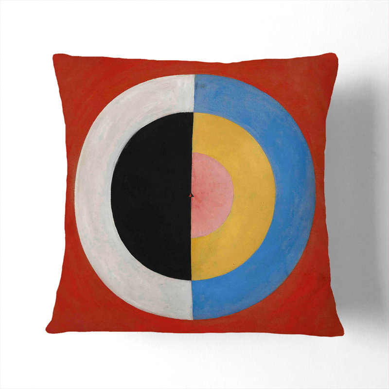 The Swan No.17 Geometric Scatter Cushion with Filling, Black, 40cm H x 40cm W x 15cm D