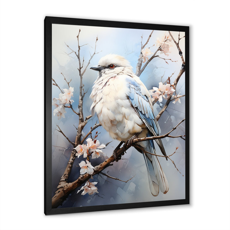 «Peaceful Winged Beauty» sur impression sur toile, Cadre simple noir, H 40 po x l 30 po x P 1,5 po