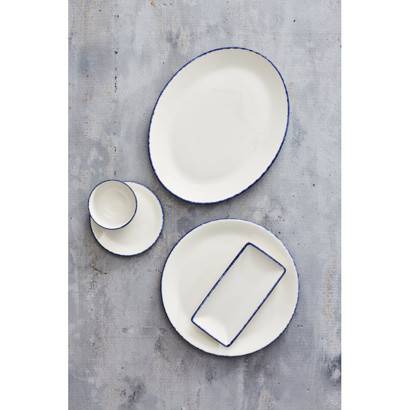 Assiette à soupe Slimline BLUE DAPPLE
