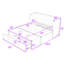 Lit escamotable en bois avec 1 tiroir et ports USB-891273474-891273478