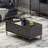 Modern Anthracite Coffee Table, 35.4 x 15.7 x 15.7 inches | 100% Melamine Coated Particle Board, Thickness: 0.7 inches | Industrial Marble Design, Stylish & Functional for Living Room & Office Spaces, Durable & Elegant-1473396560