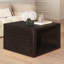 Table basse carrée pour salon en brun foncé Farmhouse Table basse avec rangement (table basse uniquement, sans chaises)