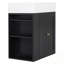 Meuble-lavabo mural avec lavabo et tablette latérale-1405692135
