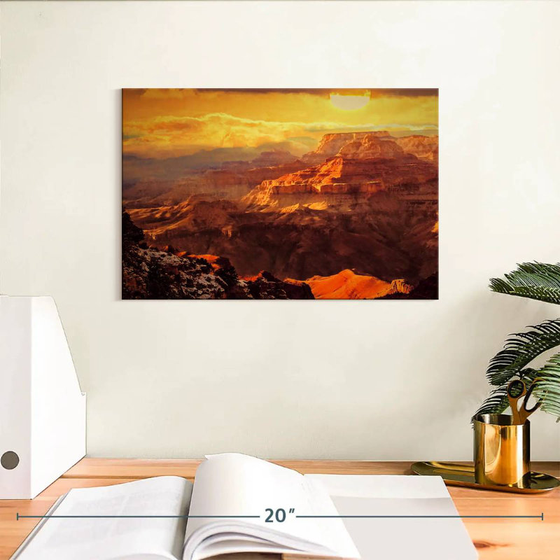 Coucher de soleil spectaculaire sur le canyon d'Alvord