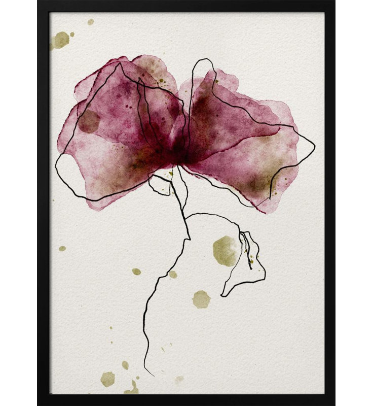 "ADMIRATION" Framed Textured Wall Art, 48" H x 36" W, Black Framed