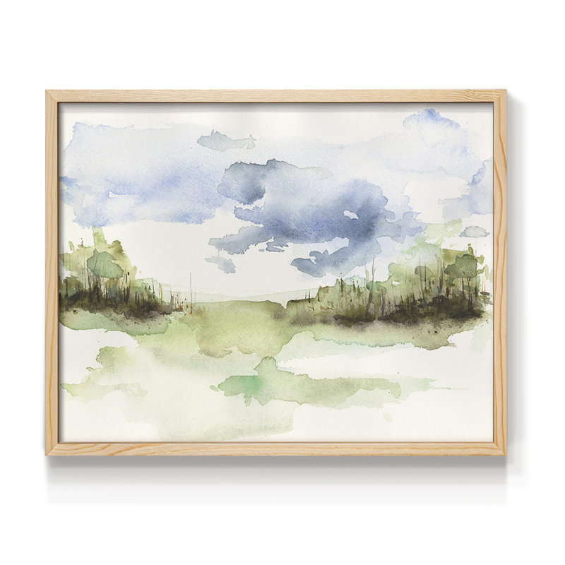Brush Thickets I -Framed Print - Restickable, Naturel, H 16 po x l 20 po