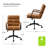 Anagrace Leather Upholstered Swivel Tilt Task Office Chair-541511601