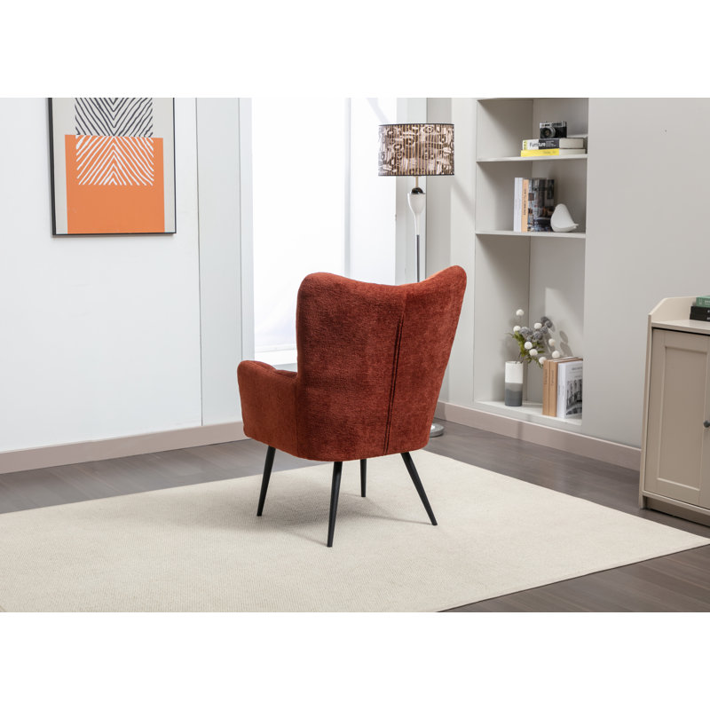 Suruga Upholstered Armchair, Rust
