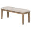 Ensemble de salle à manger 6 pièces de style classique et traditionnel, comprenant une table de salle à manger, 4 chaises rembourrées et un banc-61506803-61506812-61506813