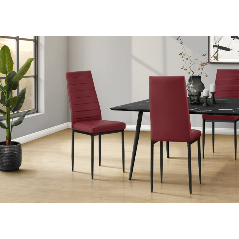 Chaise de salle à manger, Red, Red