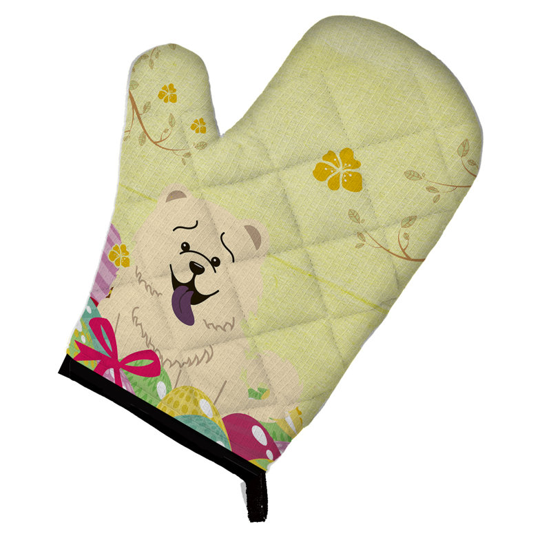 Gant de cuisine Saroyan Chow Chow, Vert / rose /beige
