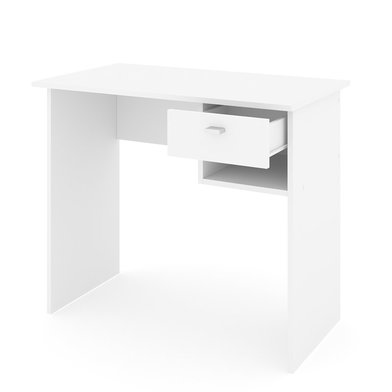 Regin Solid Wood Base Writing Desk, White