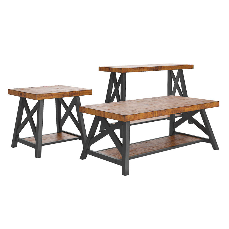 Ensemble de tables basses 2 pièces Iseminger
