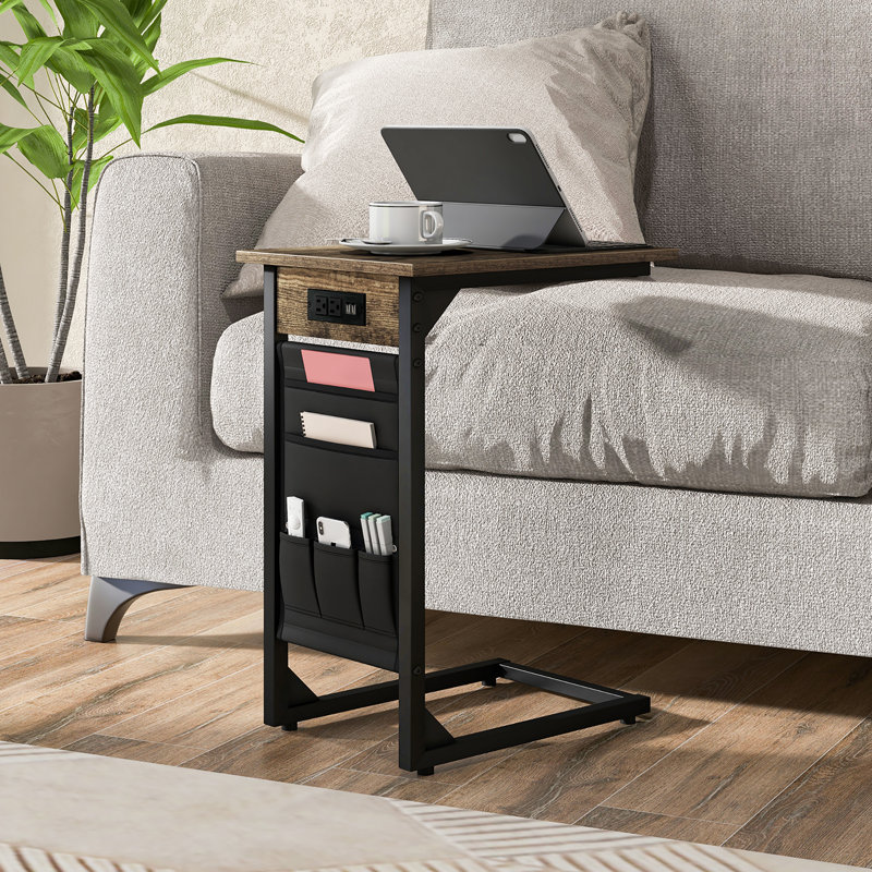 End Table Set Built-In Outlets