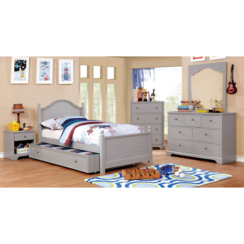 Evanoff 19'' W Nightstand, Gray