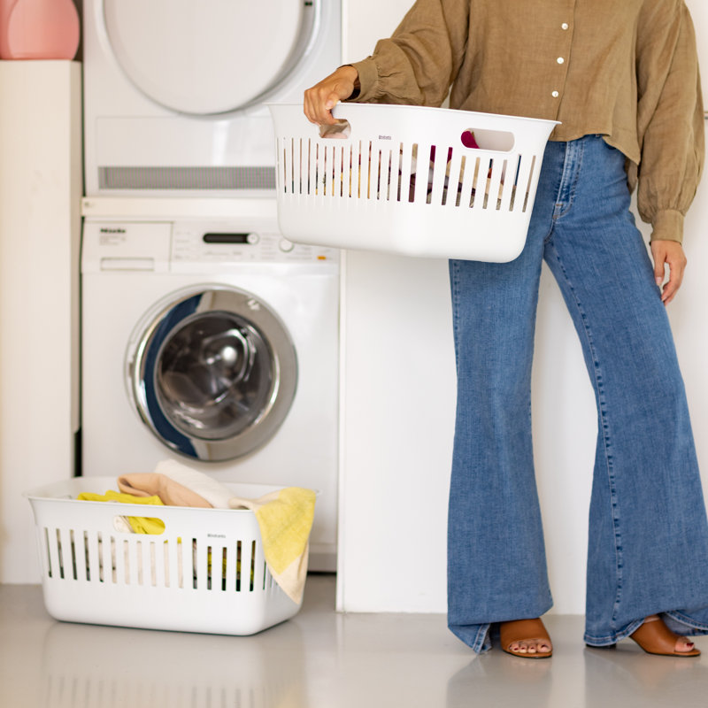 Panier à lessive 10,6 gallons (40 litres), lot de 2, Brabantia, Blanc