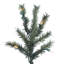 Alpine 9' Dark Green Pine Artificial Christmas Tree with 500 Clear/White Lights with Stand-757121249