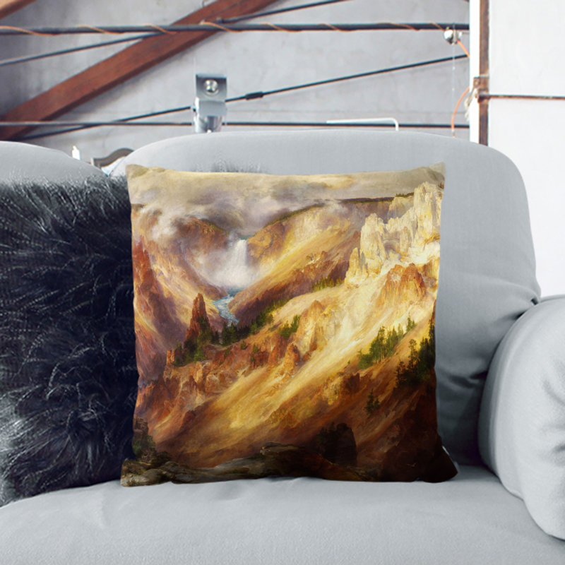 Square Cushion, 40cm H x 40cm W x 15cm D, White