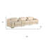 Canapé inclinable 129 po en cuir italien italien USB 129 po