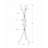Coat Rack Entry Hall Tree FreeStanding Entryway Coat Modern Hall Tree Entryway Rack-1251430022